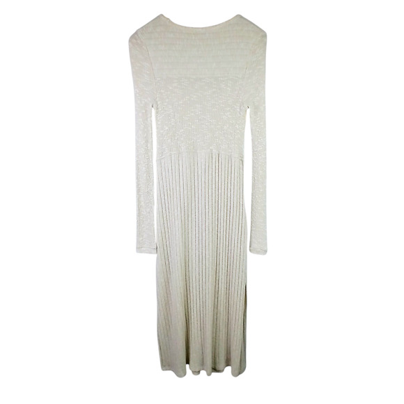 Anthropologie Saturday Sunday SZ S Semana Ribbed Duster Cardigan Oatmeal - Picture 4 of 6